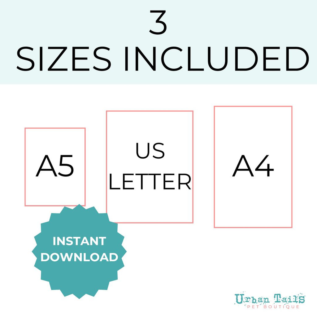 planner sizes included