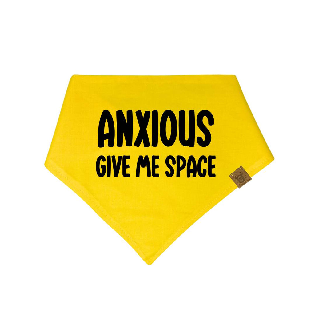 Anxious - give me space dog bandana