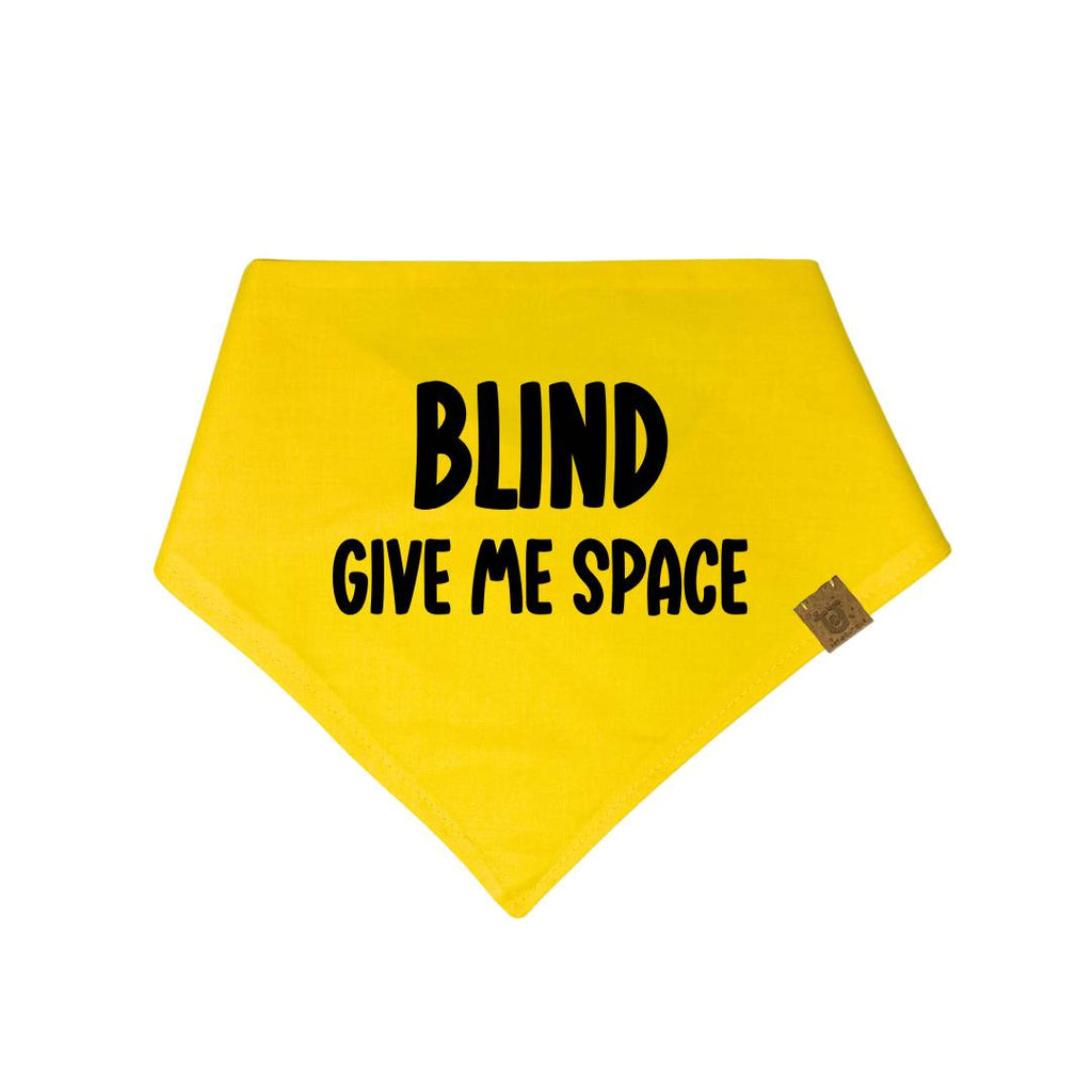 Blind - give me space dog bandana
