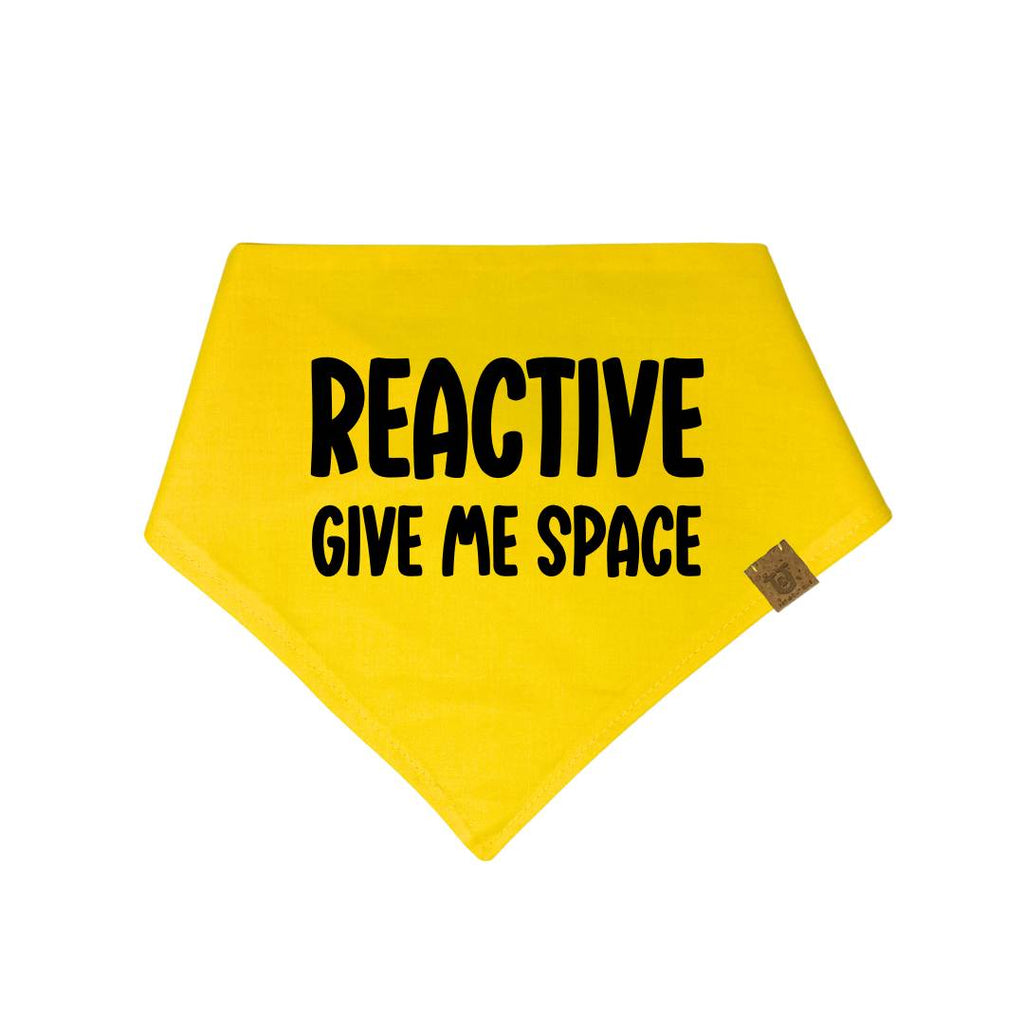 Reactive - give me space dog bandana