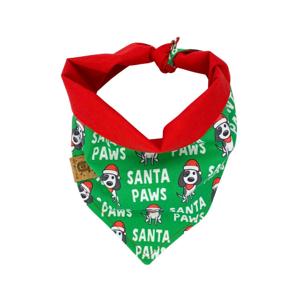 Santa Paws Christmas dog bandana