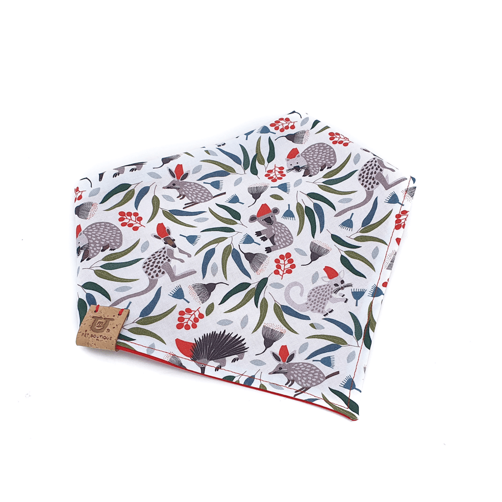 Jocelyn Proust Aussie native design Christmas dog bandana