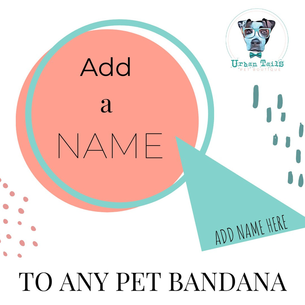 Bandana Personalisation Urban Tails Pet Boutique