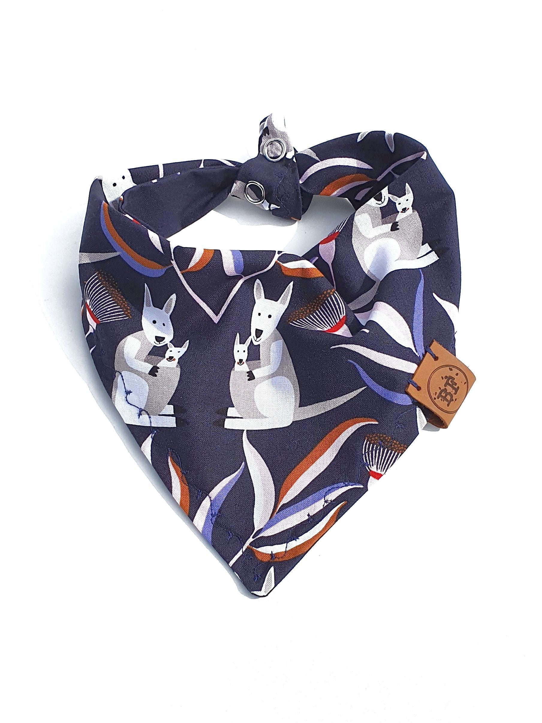 Navy Kangaroo Dog Bandana