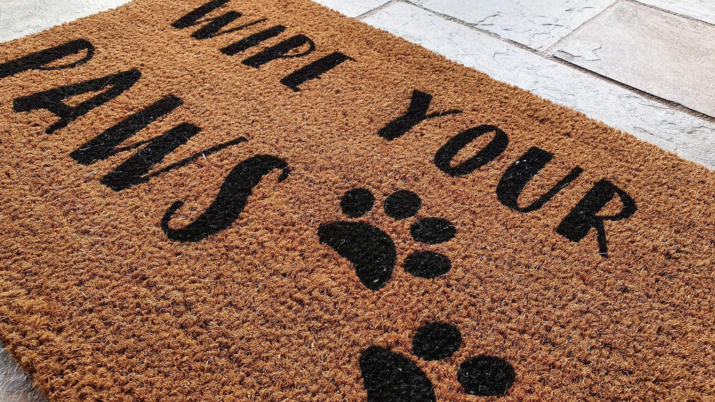 "Wipe your Paws" Coir Dog Doormat Urban Tails Pet Boutique
